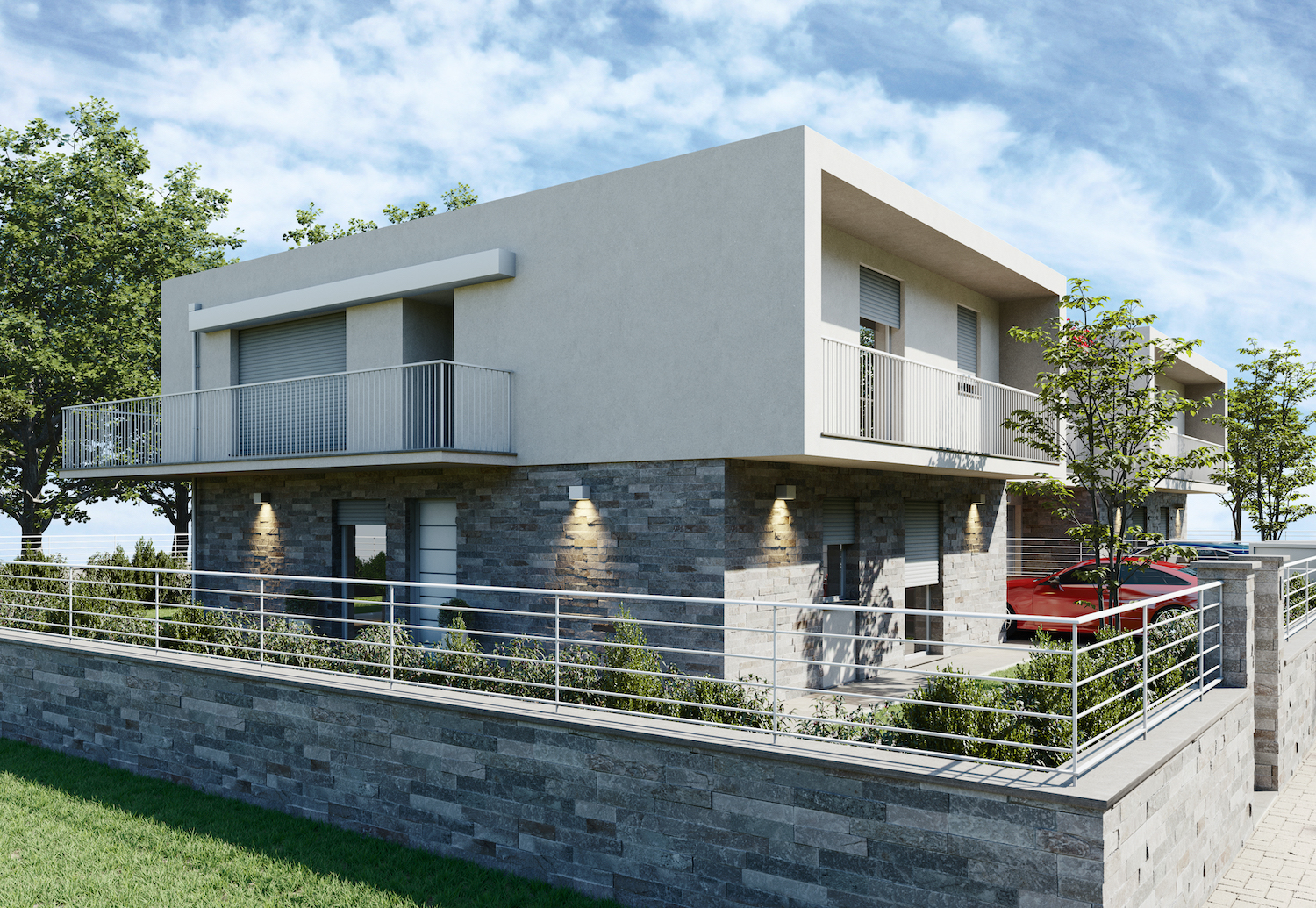 Nuova costruzione di bifamiliare a Montenero (LI)
